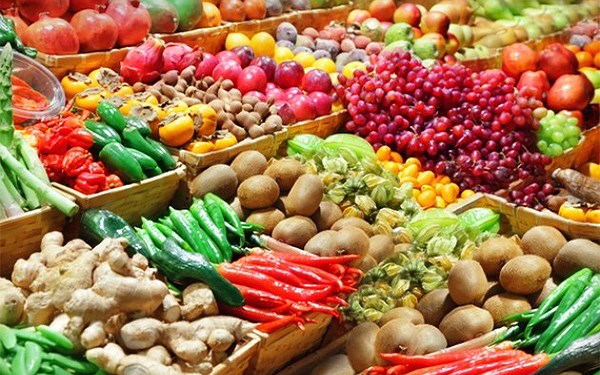 Giá trị xuất khẩu của rau quả tươi